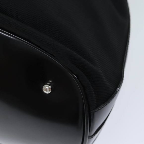 GUCCI Bamboo Hand Bag Nylon 2way Black 001 2684 1657 Auth 74809 - Picture 9 of 16